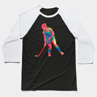 Field Hockey Player: Vibrant Baseball T-Shirt